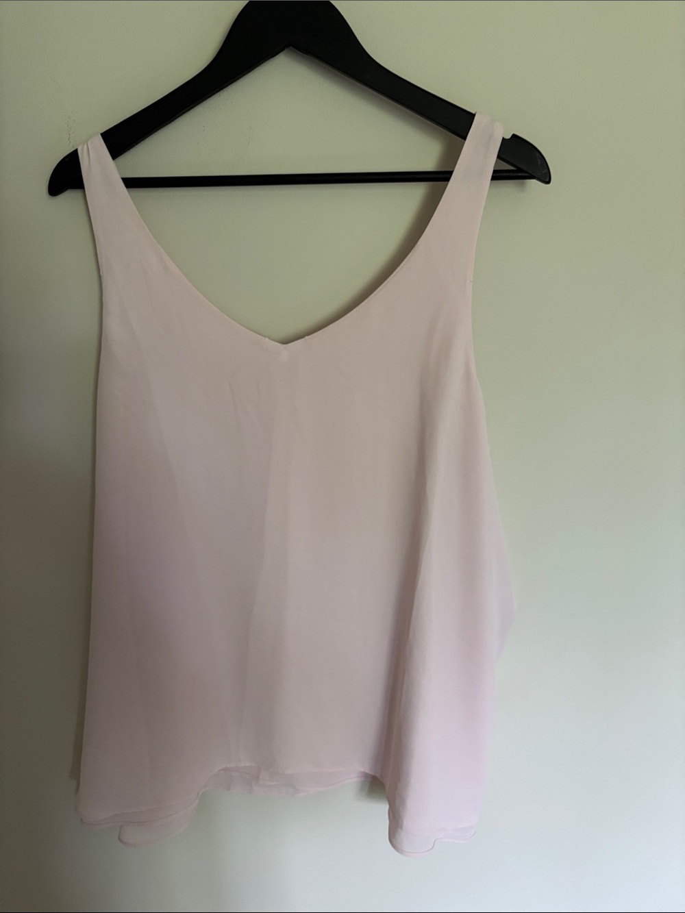 Plus size reversible Light Pink Women's Sleeveless Drape Top